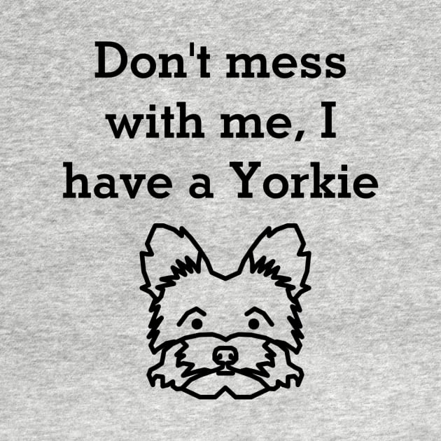 Yorkie flex (blk text) by Six Gatsby